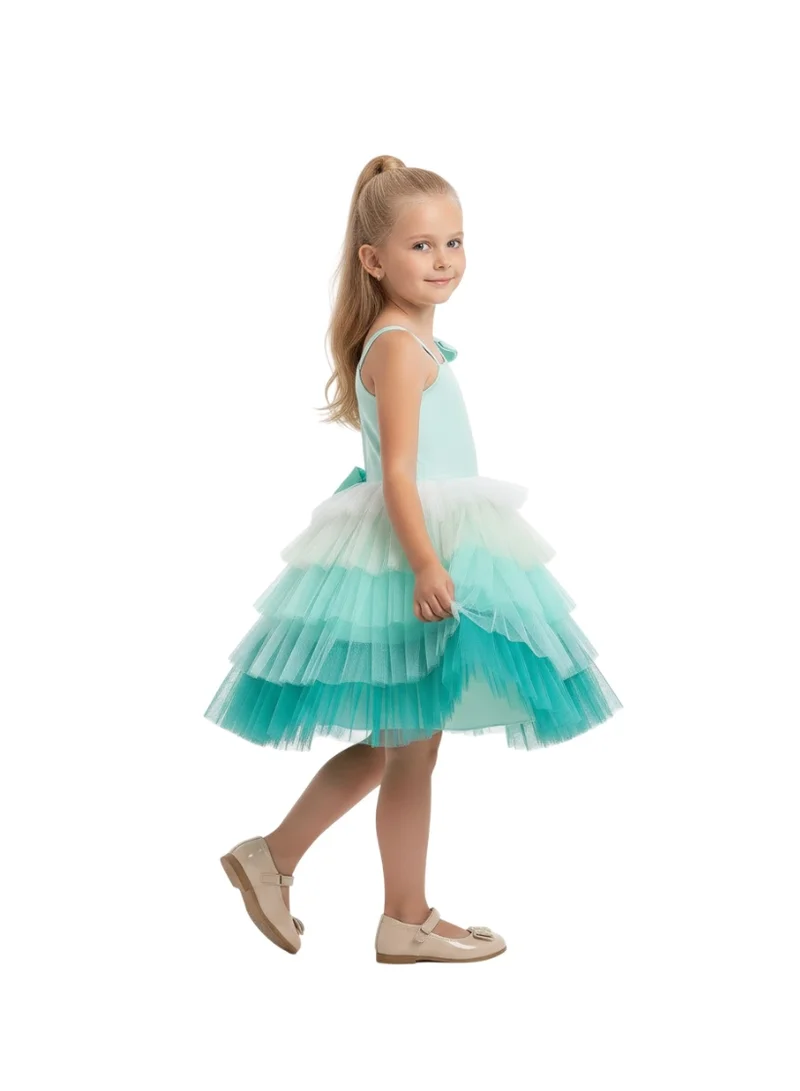 D'Daniela Tiered Tulle Dress